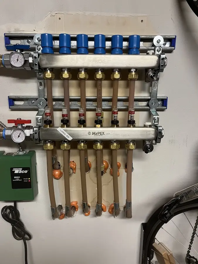 Plumber performing Gas Leak Detection at a residential property in Shorewood Forest